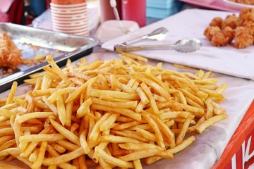French fries at street food