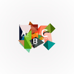 Vector infographic options banner, paper style design