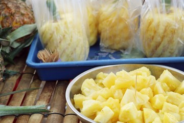 pineapple on street food