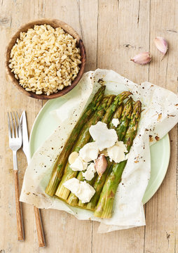 Papillote d'asperges