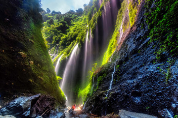 The beautiful madakaripura waterfall in east java, Indonesia