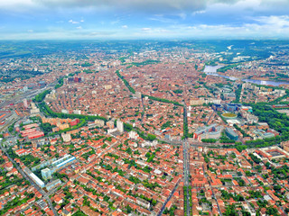 Toulouse vue d'en haut