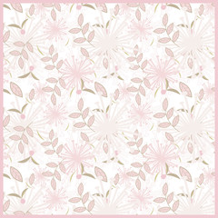 PINK FLOWER PATTERN FABRIC VECTOR EPS10