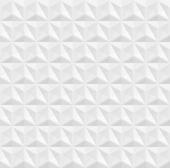 Vector white background. Seamless volumetric geometric pattern. Modern seamless pattern.