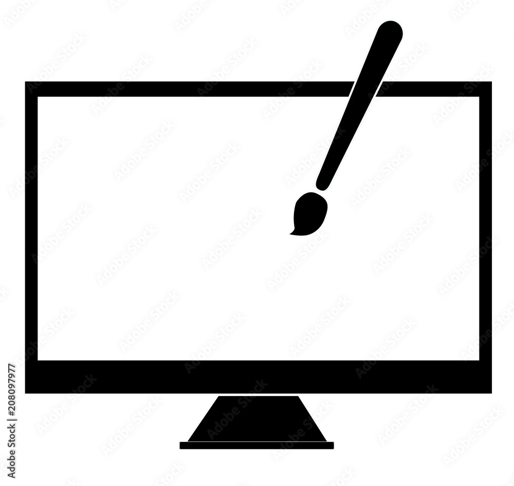 Poster web design icon in trendy flat style on white background. web design symbol for your web site design