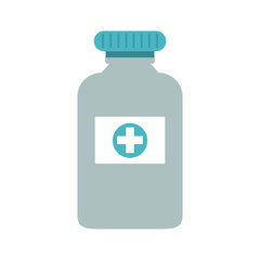 Medicine bottle isolated vector illustration graphic design