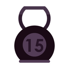 Kettlebell weight isolated vector illustration graphic design