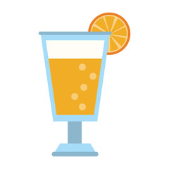 Orage juice cup vector illustration graphic design