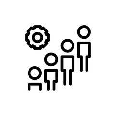 Fototapeta premium teamwork icon vector illustration