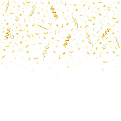 Golden confetti background