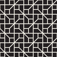 Vector seamless pattern. Modern stylish abstract texture. Repeating geometric tiles