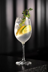 Gin cocktail glass