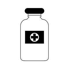 Medicine bottle isolated vector illustration graphic design