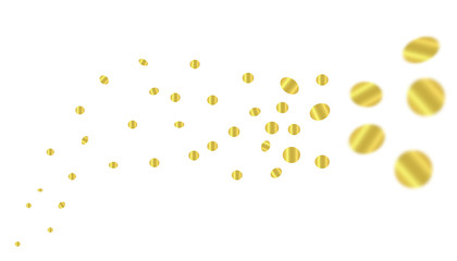 Golden confetti background