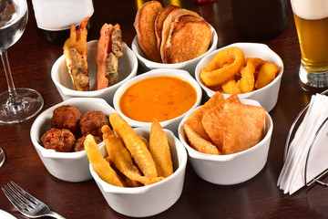 Happy hour food table