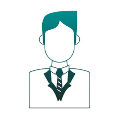 Doctor faceless profile vector illustration graphic design