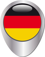 Bouton ou &eacute;pingle pouvant d&eacute;sign&eacute; l'allemagne sur un site Internet ou sur une carte ou ...