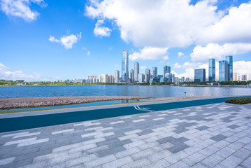 city skyline in shezhen china © THINK b