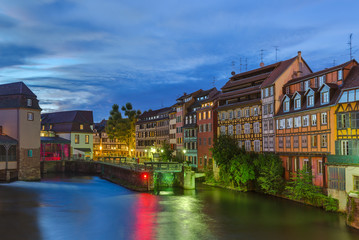 Fototapeta premium Traditional colorful houses in Strasbourg - Alsace France