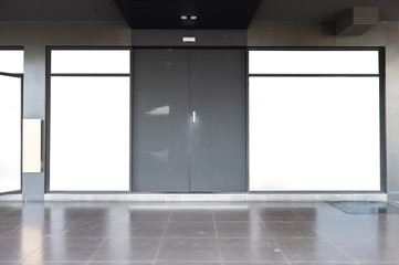 Shop Boutique Store Front with Big Window and Place for Name