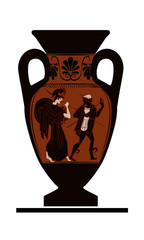 Amphora Athena & Hermes
