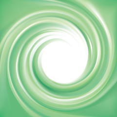 Vector background of bright green swirls