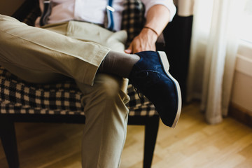 Men's shoes to dress by choosing the day of the wedding