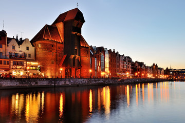 Fototapeta na wymiar Old town of Gdansk.