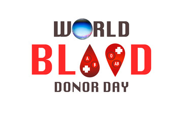 World blood donor day, illustration design.