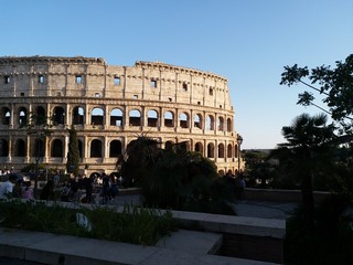 Fototapeta na wymiar colosseum rome italy ancient