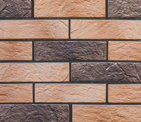 background of a wall of colored decorative bricks