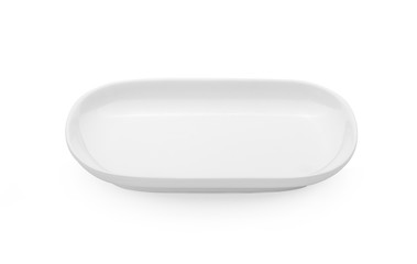 plate on white background