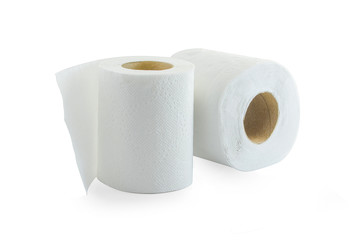 White tissues on white background.