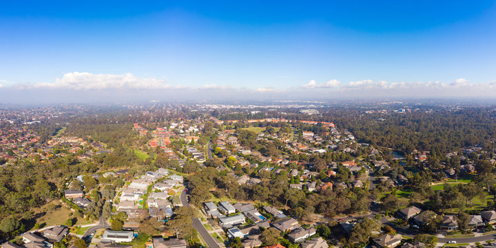 View over Macleod in Melbourne