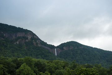 Mountains in the clouds. Chimney rock, NC, USA