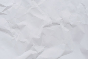 Abstract white crumpled paper background
