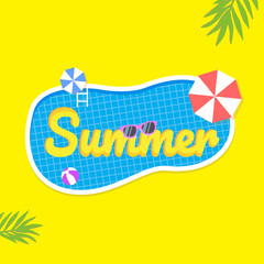 Summer Sale background layout for banners. Colorful and good for promotion