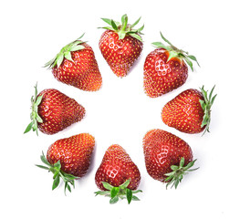 Fototapeta na wymiar Erdbeeren im Kreis
