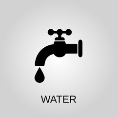 Water icon. Water symbol. Flat design. Stock - Vector illustration