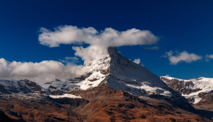 The Alpine region of Switzerland, Matterhorn.