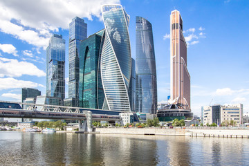 Obraz na płótnie Canvas Business Center Moscow-City, Russia