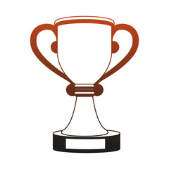 Trophy cup isolated vector illustration graphic design