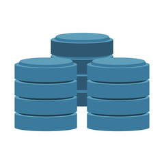 Disks servers technology vector illustration graphic design