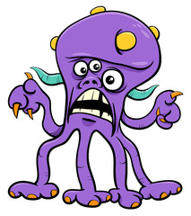 funny monster character cartoon illustration