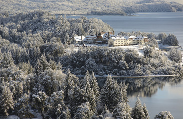 Paisaje de San Carlos de Bariloche, Patagonia, Argentina. Ciudad turistica del Sur Argentino. 