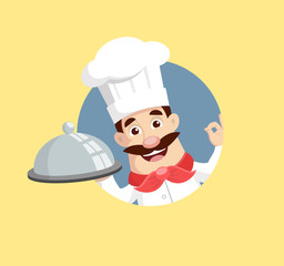 head chef Vector Illustration