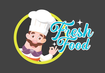 Chef Mascot Vector Illustration