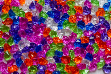Fototapeta na wymiar Decorative Colorful Crystal Beads for a Background