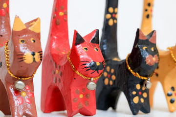 Wooden Toy Cat for Decoration