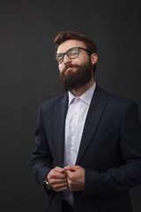 Handsome classy guy in suit